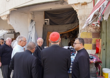 Visita di solidarietà alla parrocchia di Jenin