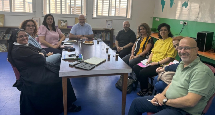 Première réunion du Bureau de l'Education chrétienne à Jaffa-Nazareth