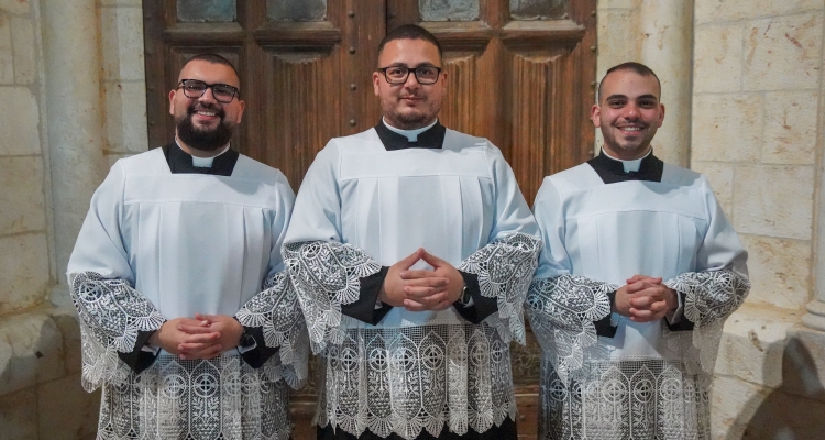 The Seminary of Beit Jala Institutes Three New Lectors on the Feast of Saint Joseph