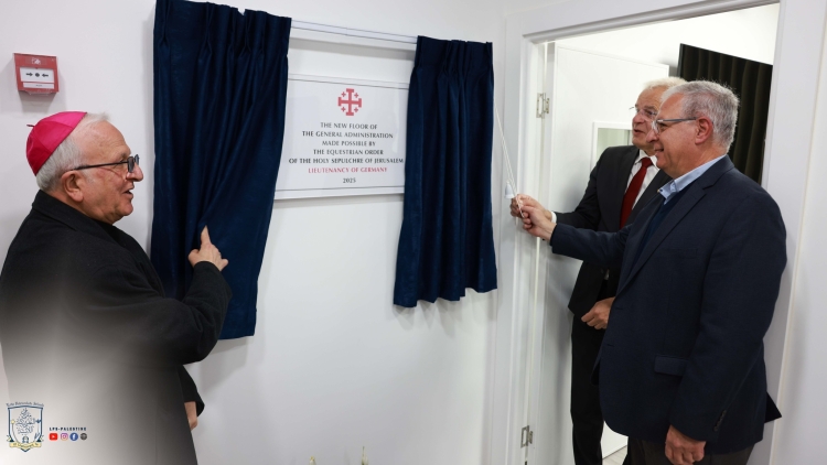 Inauguration du nouveau bâtiment de l'administration générale des Ecoles du Patriarcat latin