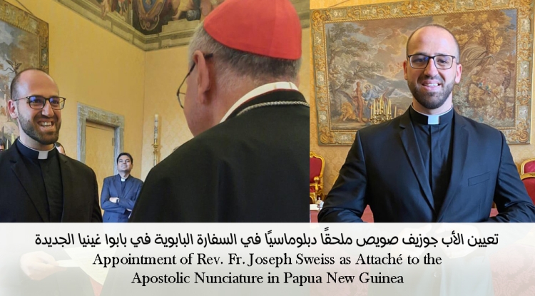 Nomination du P. Joseph Sweiss comme Attaché auprès de la Nonciature apostolique de Papouasie Nouvelle Guinée