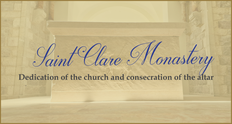 Dedication of St. Clare Church